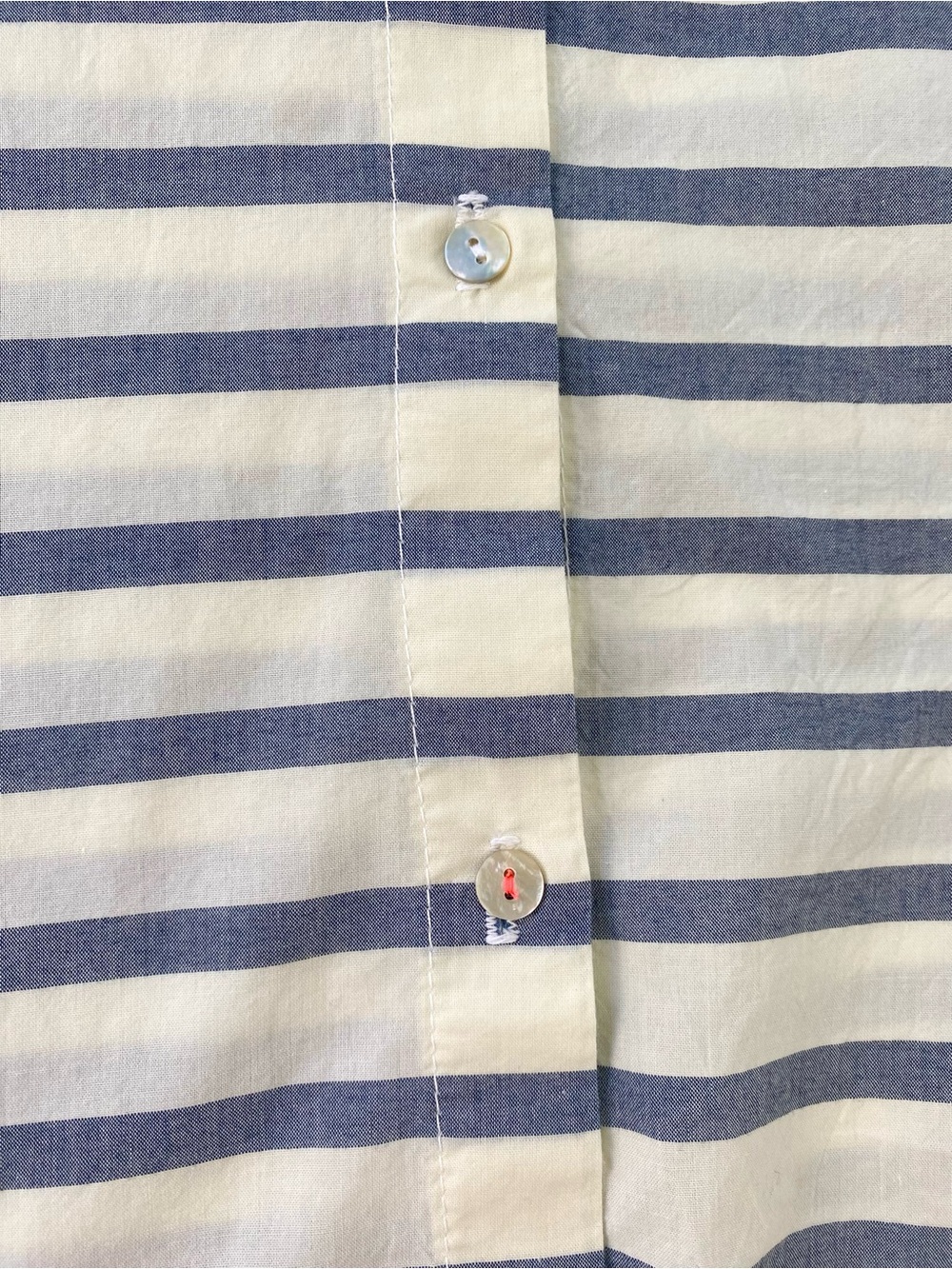 Sundry Striped Cotton Oversized Button Down Shirt, Size M - Picture 9 of 11